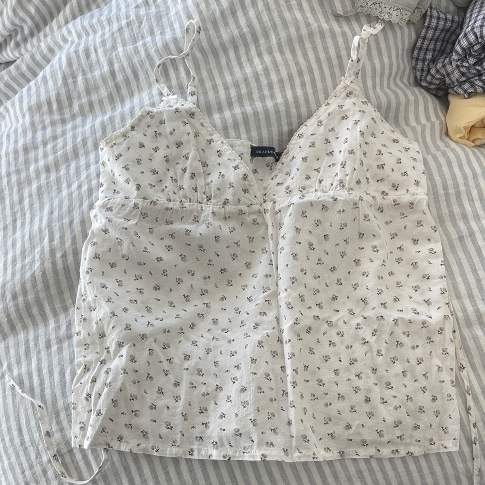 Brandy babydoll floral top